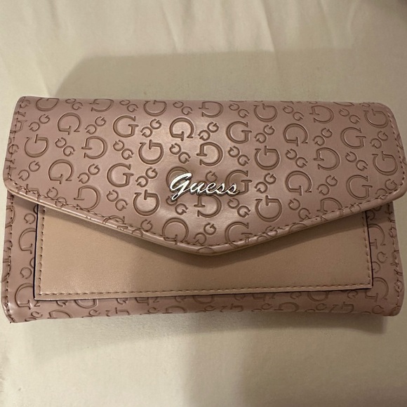 Guess Pink Satchel with Textured Design - Picture 5 of 7